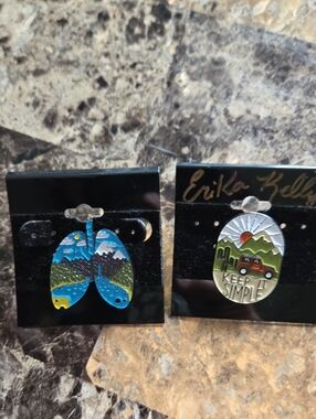 Green & Blue Adventure Brooch Set - Keep It Simple